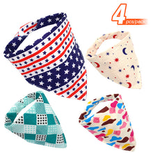 Load image into Gallery viewer, 4pcs/lot Dog Bandana Cotton
