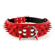 Load image into Gallery viewer, Wide Sharp Spiked Studded Leather