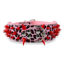 Load image into Gallery viewer, Wide Sharp Spiked Studded Leather