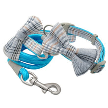 Load image into Gallery viewer, Nylon Collar And Leash  Pink Blue
