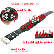 Load image into Gallery viewer, Wide Sharp Spiked Studded Leather
