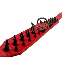 Load image into Gallery viewer, Wide Sharp Spiked Studded Leather
