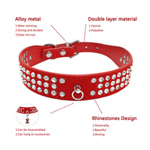 Load image into Gallery viewer, Rows Bling Diamond Rhinestone Suede
