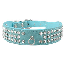 Load image into Gallery viewer, Rows Bling Diamond Rhinestone Suede
