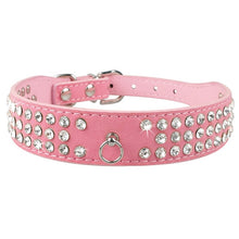 Load image into Gallery viewer, Rows Bling Diamond Rhinestone Suede
