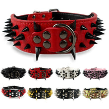 Load image into Gallery viewer, Wide Sharp Spiked Studded Leather
