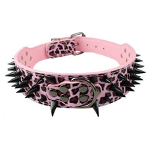 Load image into Gallery viewer, Wide Sharp Spiked Studded Leather
