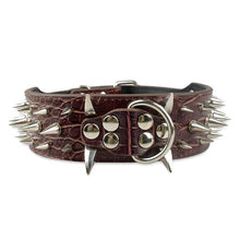 Load image into Gallery viewer, Wide Sharp Spiked Studded Leather
