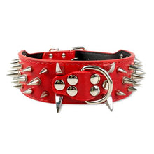 Load image into Gallery viewer, Wide Sharp Spiked Studded Leather
