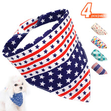 Load image into Gallery viewer, 4pcs/lot Dog Bandana Cotton
